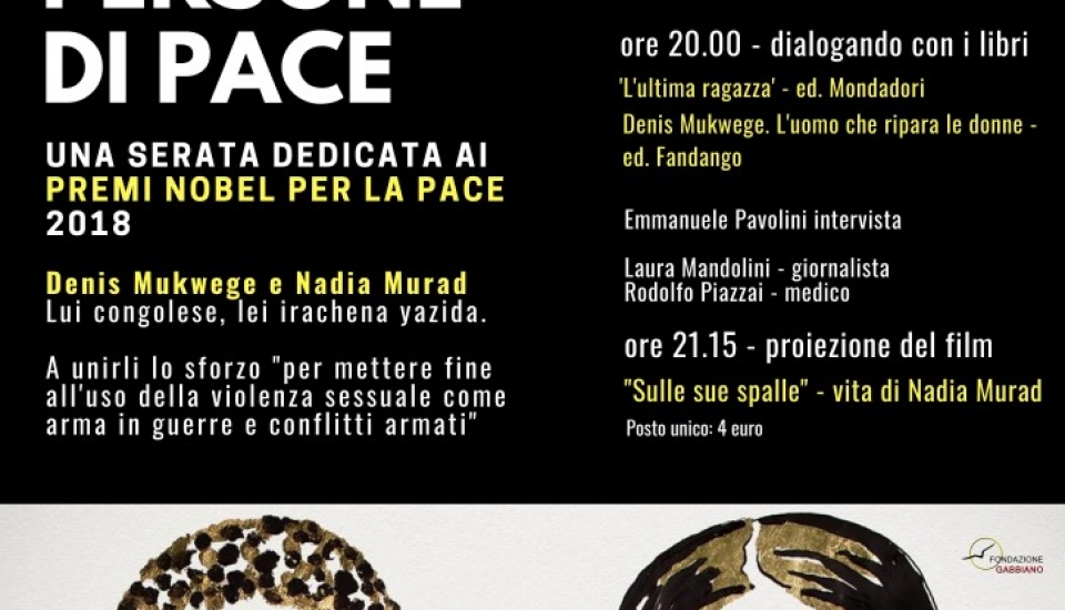 Incontro con i Nobel per la Pace Incontro con i Nobel per la Pace