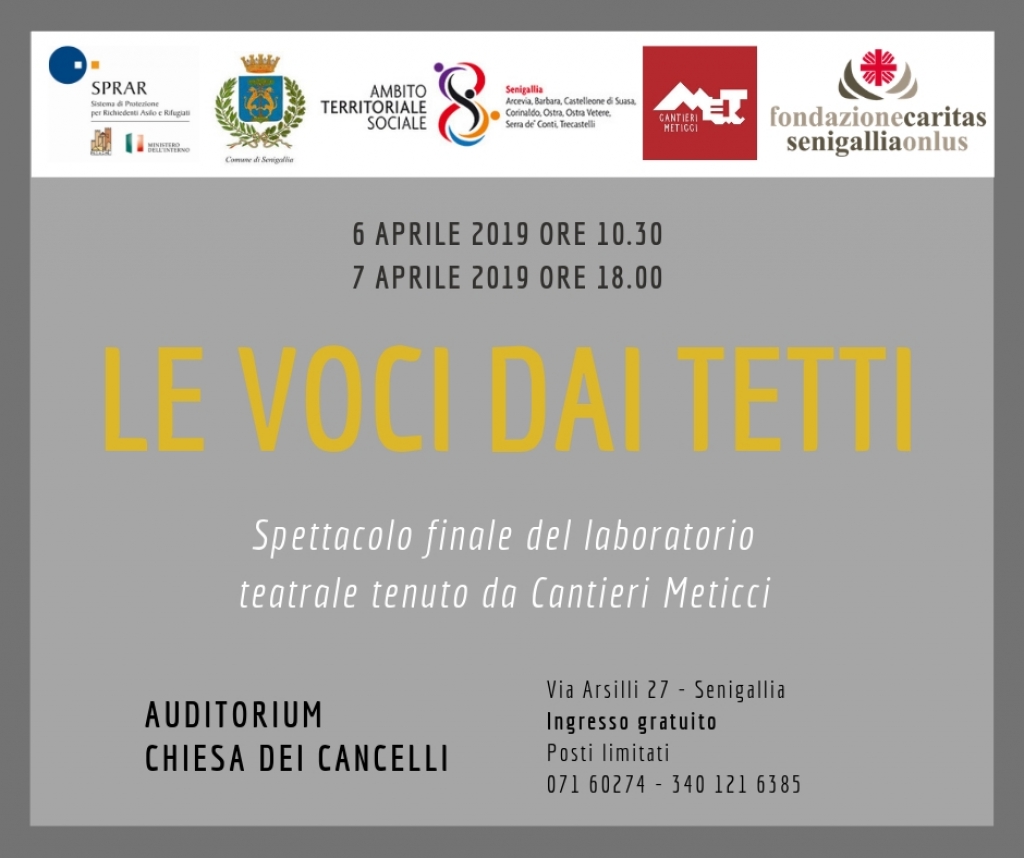 “Le Voci dai Tetti” – spettacolo dei Cantieri Meticci “Le Voci dai Tetti” – spettacolo dei Cantieri Meticci