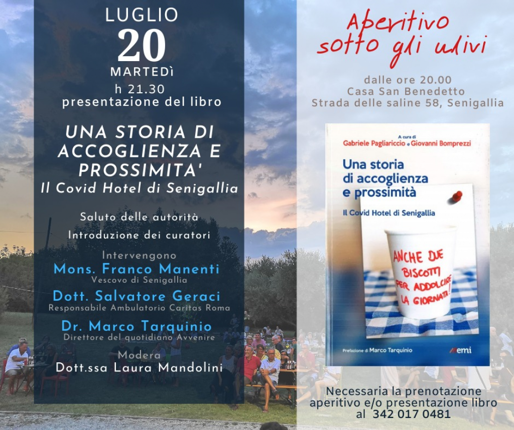 “Una storia di accoglienza e prossimità” – Presentazione libro sul Covid Hotel “Una storia di accoglienza e prossimità” – Presentazione libro sul Covid Hotel